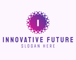 Future - Purple Pixel Tech App logo design