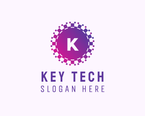 Purple Pixel Tech App logo design