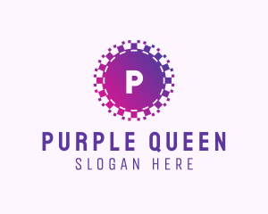 Purple Pixel Tech App logo design