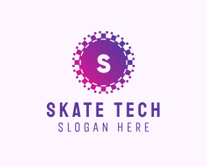 Purple Pixel Tech App logo design