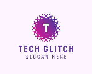 Purple Pixel Tech App logo design