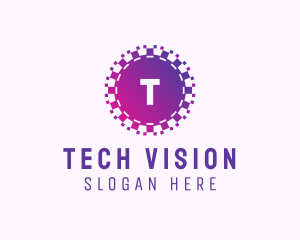 Future - Purple Pixel Tech App logo design