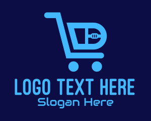 Procurement - Computer Tech Shopping Cart logo design