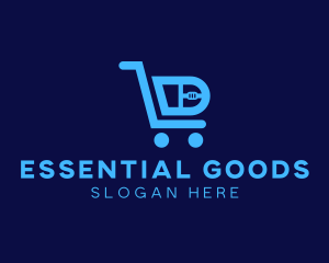 Item - Computer Tech Shopping Cart logo design