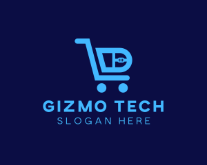 Gizmo - Computer Tech Shopping Cart logo design