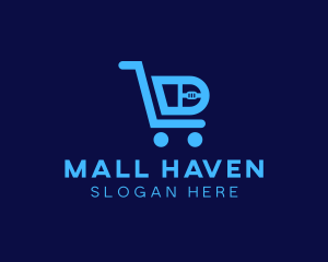 Computer Tech Shopping Cart logo design