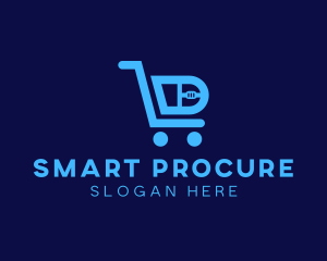 Procurement - Computer Tech Shopping Cart logo design
