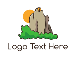 Mountain - House Mountain Retreat logo design