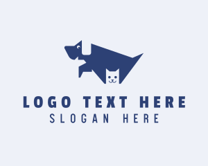 Vet - Dog & Kitten Animal logo design