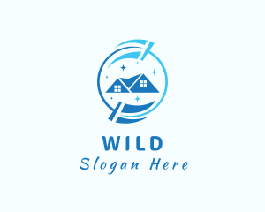 Blue - Blue House Cleaning logo design