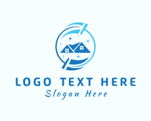 Cleaning Services - Blue House Cleaning logo design