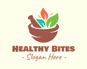 Organic Salad Bowl logo design