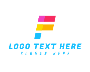 Modern - Digital Network Letter F logo design