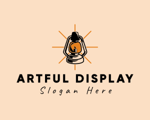 Elegant Antique Lamp logo design