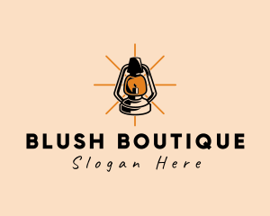 Elegant Antique Lamp logo design