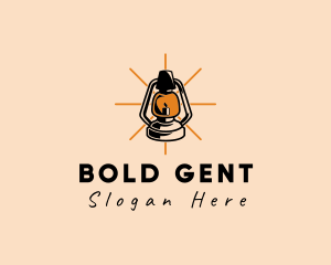 Elegant Antique Lamp logo design