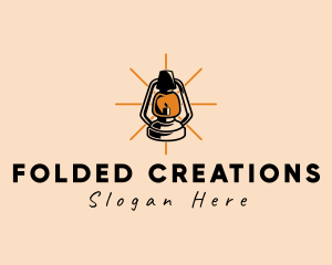 Elegant Antique Lamp logo design