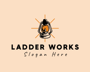 Elegant Antique Lamp logo design