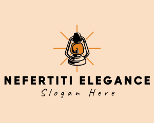 Elegant Antique Lamp logo design