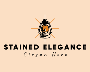 Elegant Antique Lamp logo design