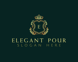 Elegant Ornament Crest logo design