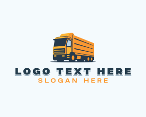 Trucker - Shipping Freight Truck logo design
