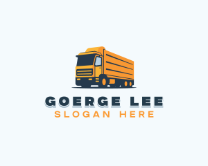 Mover - Shipping Freight Truck logo design