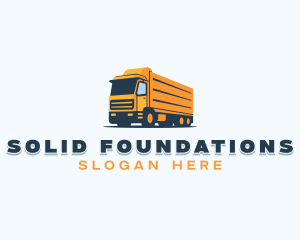 Trucker - Shipping Freight Truck logo design
