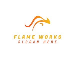 Flame - Flame Kangaroo Esports logo design