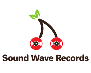Record - Cherry Music Record logo design
