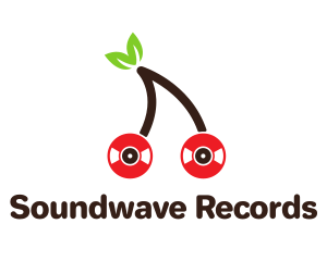 Record - Cherry Music Record logo design
