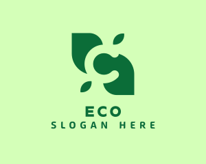 Farm - Organic Leaf Letter C logo design