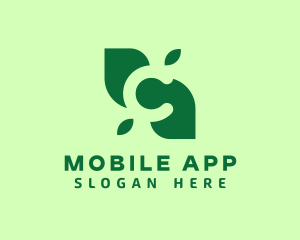Shape - Organic Leaf Letter C logo design