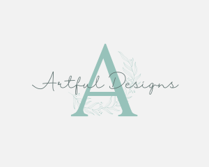 Organic Feminine Leaf Beauty logo design