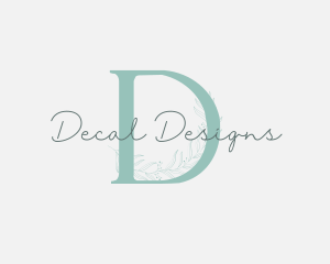 Organic Feminine Leaf Beauty logo design