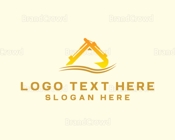 Excavator Construction Equipment Logo