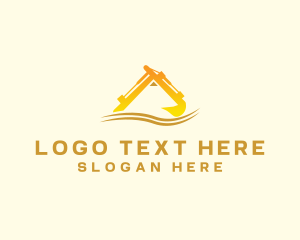 Excavator Construction Equipment logo design