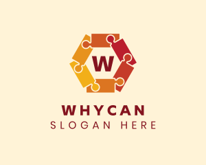 Playground - Colorful Hexagon Puzzle logo design