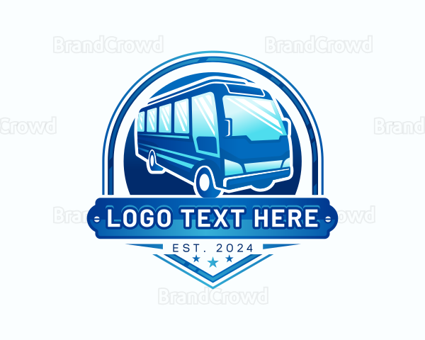 Bus Transport Shuttle Logo