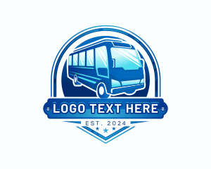 Bus Stops - Bus Transport Shuttle logo design