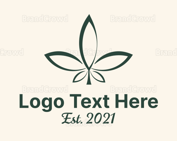 Medical Weed Leaf Logo