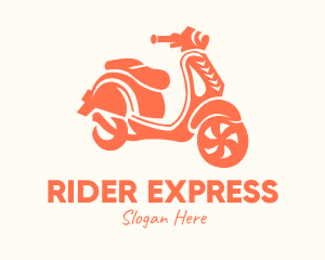 Rider - Vintage Vespa Scooter logo design