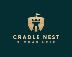 Tower Shield Castle logo design