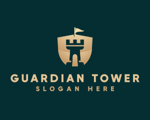 Tower Shield Castle logo design