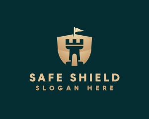 Tower Shield Castle logo design