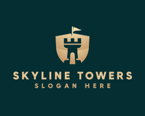 Tower Shield Castle logo design