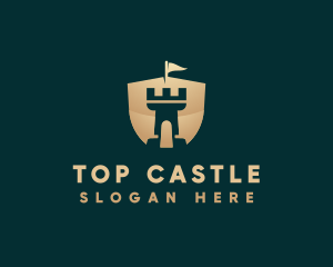 Tower Shield Castle logo design