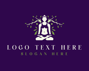 Meditate - Yoga Wellness Relaxation logo design