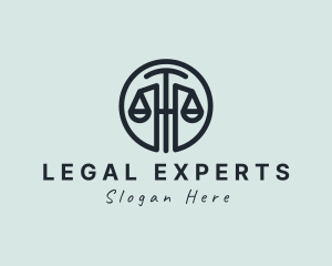 Lawyer - Modern Lawyer Scale logo design