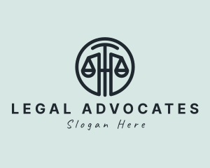 Lawyer - Modern Lawyer Scale logo design